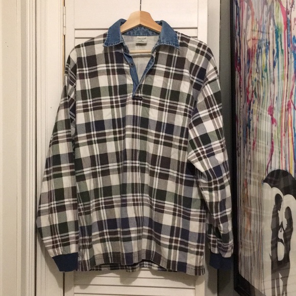 plaid pullover mens